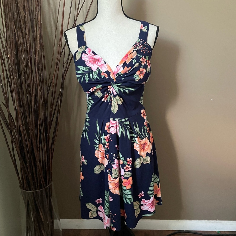 Floral Navy Dress
